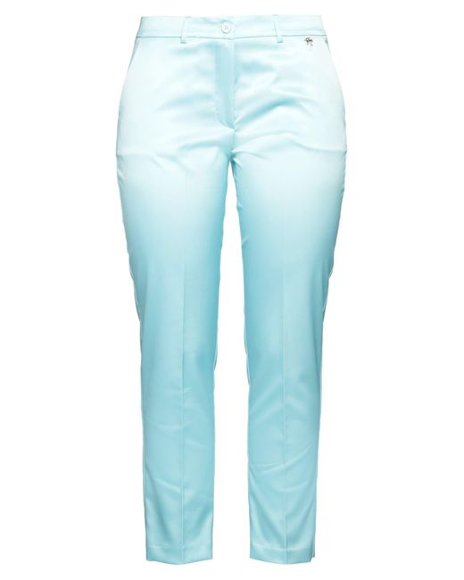 Gai Mattiolo Blue Pants Polyester, Elastane