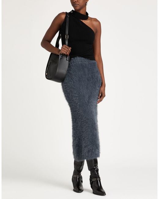 BCBGMAXAZRIA Blue Midi Skirt