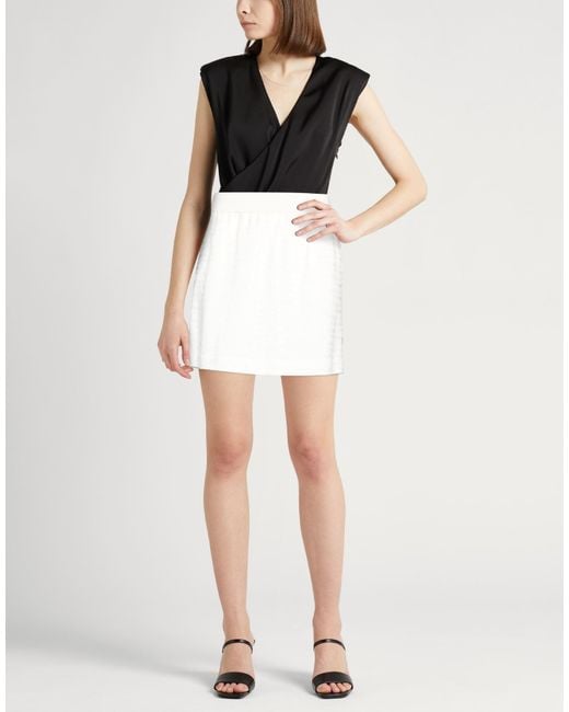 Peserico White Mini Skirt