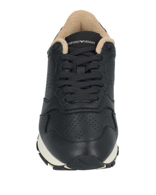 Emporio Armani Black Trainers for men