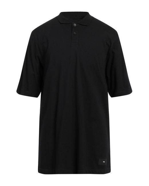 Y-3 Black Polo Shirt for men