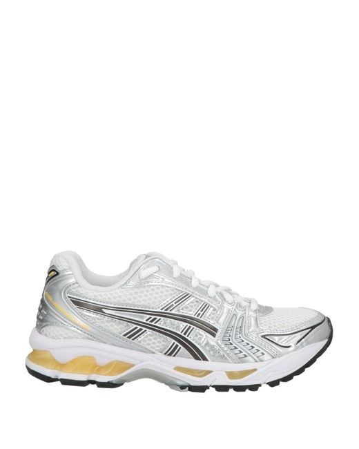 Asics White Sneakers Textile Fibers