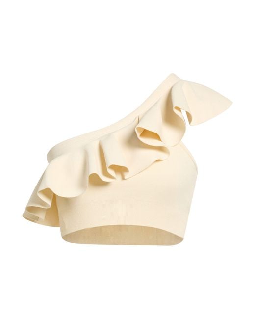 Céline Natural Ivory Top Viscose, Polyester