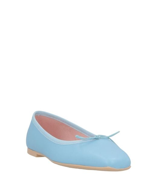 Pretty Ballerinas Blue Sky Ballet Flats Leather