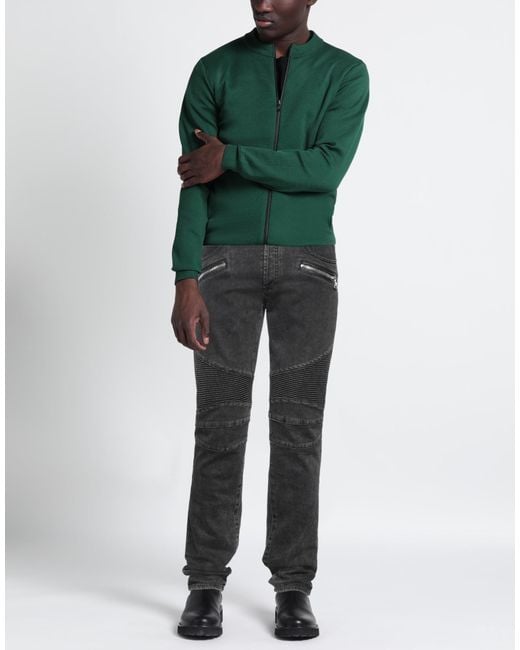 Balmain Gray Denim Pants for men