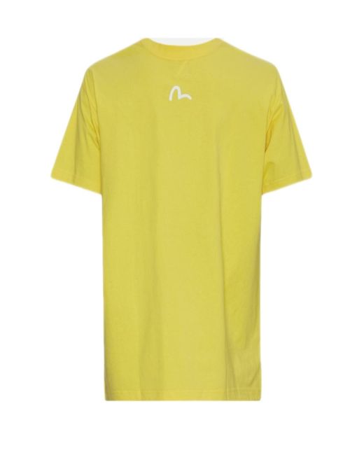 T-shirt di Evisu in Yellow da Uomo