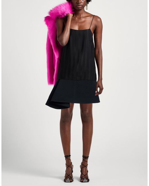 Patou Black Mini Skirt Wool, Polyamide, Cashmere