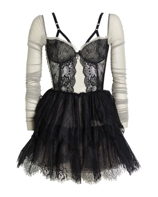 Aniye By Black Mini Dress Polyester, Polyamide, Elastane