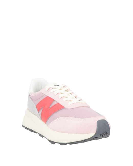 New Balance Pink 370D Sneakers Leather, Textile Fibers for men