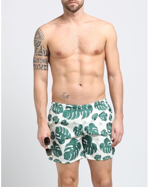YES I AM Green Swim Trunks for men