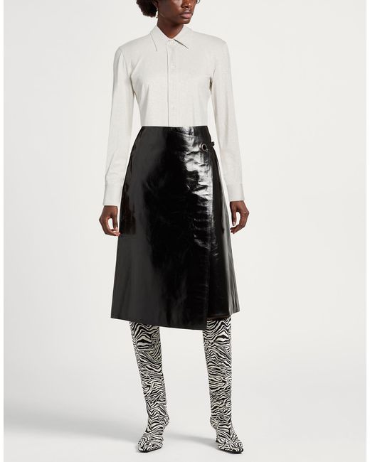 Caliban White Light Shirt Viscose, Metallic Polyester, Polyamide, Elastane