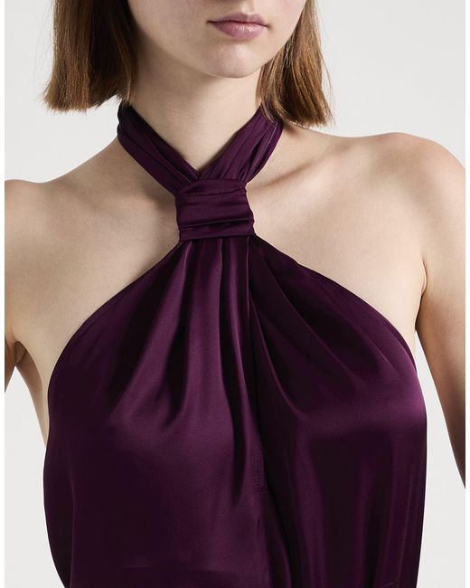 MAX&Co. Purple Alcano Plum Top Viscose