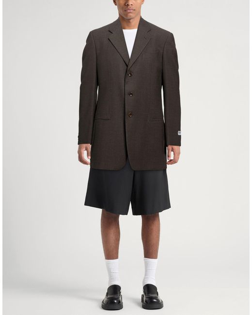 Armani Collezioni Black Blazer Virgin Wool, Elastane for men