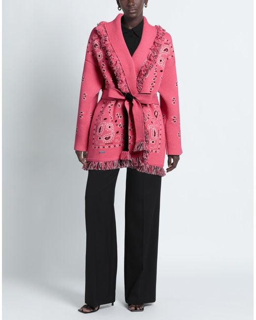 Cardigan in lana di Alanui in Pink