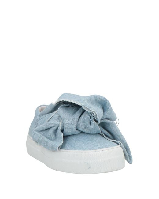 Joshua Sanders Blue Sneakers Textile Fibers