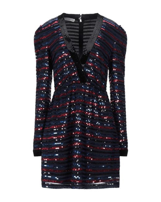Philosophy Di Lorenzo Serafini Blue Mini Dress Polyester