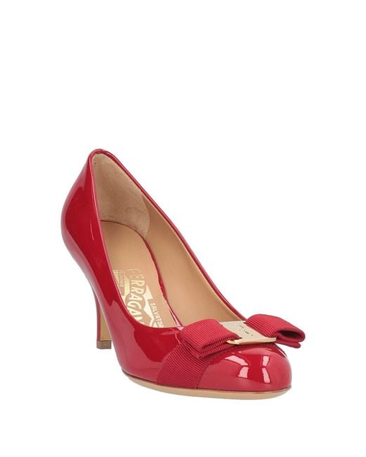 Ferragamo Red Pumps