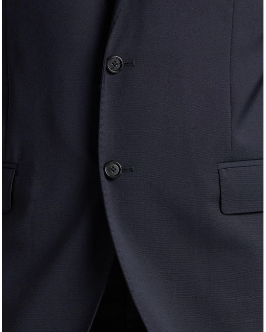 Moschino Blue Couture Suit Polyester, Wool, Elastane for men