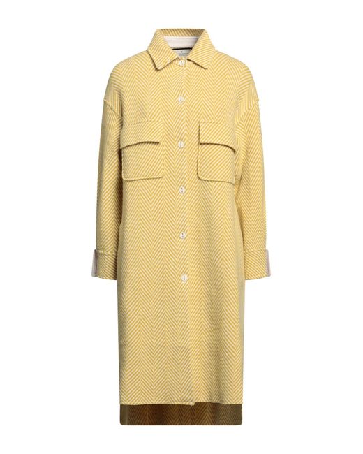Bruno Manetti Yellow Overcoat & Trench Coat