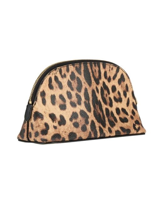 Dolce & Gabbana Brown Beauty Case Leather