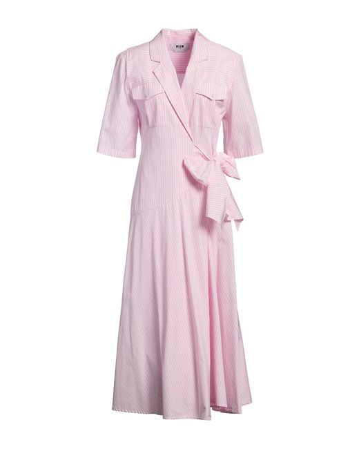 MSGM Pink Midi Dress