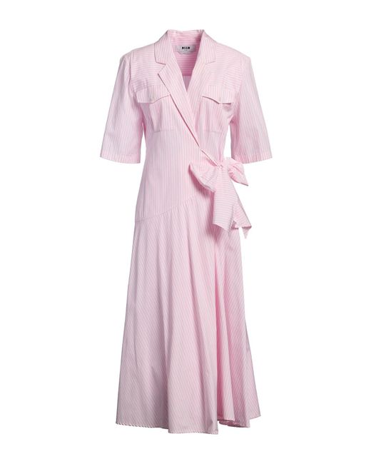 MSGM Pink Midi Dress