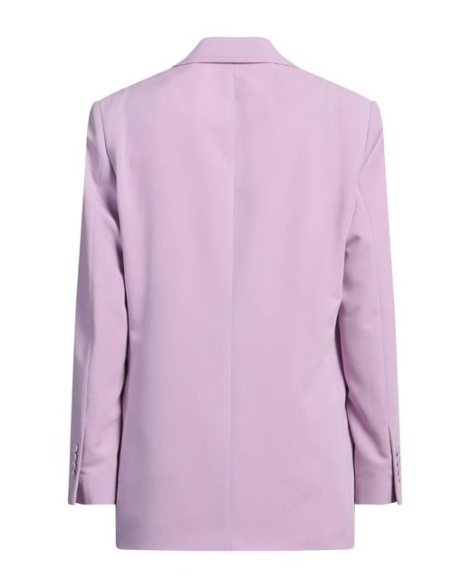 Lardini Purple Lilac Blazer Polyester, Rayon, Elastane