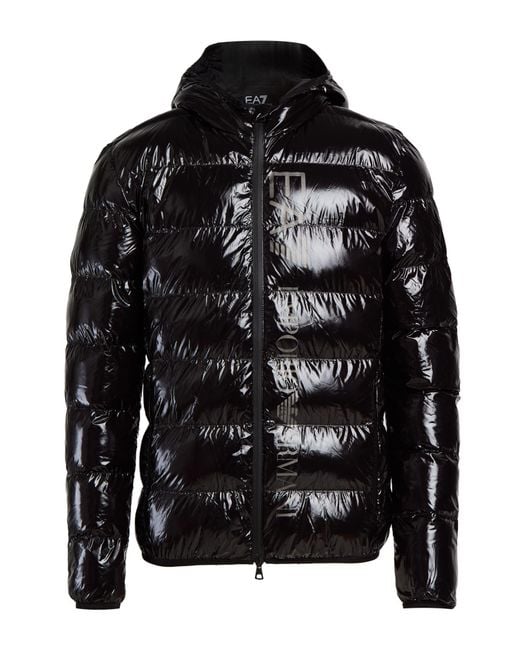 EA7 Black Puffer for men