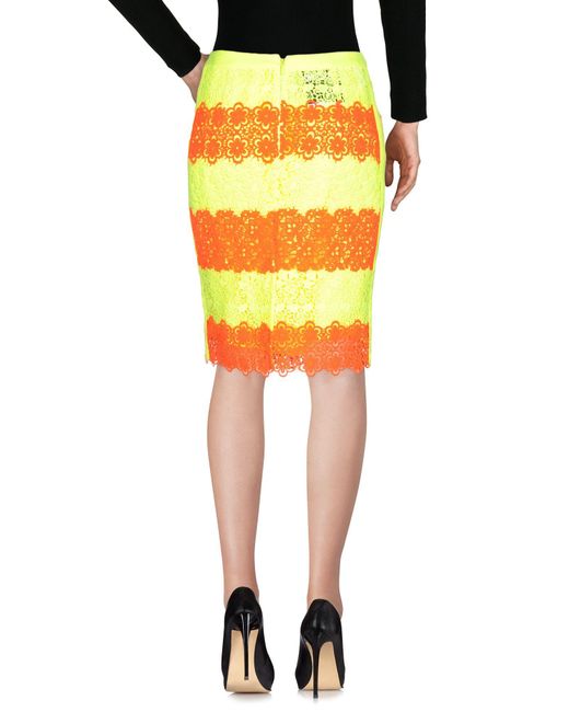 Moschino Yellow Midi Skirt