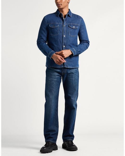 Moorer Blue Denim Outerwear for men
