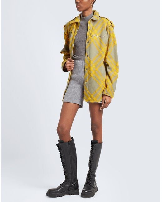 Burberry Yellow Check Overshirt