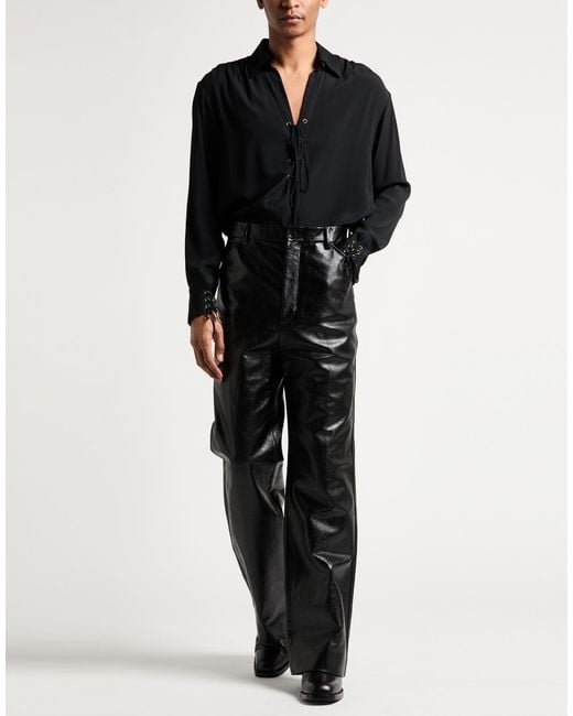 Bally Black Pants Lambskin for men