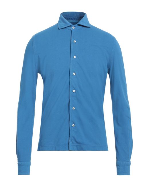Della Ciana Blue Shirt for men