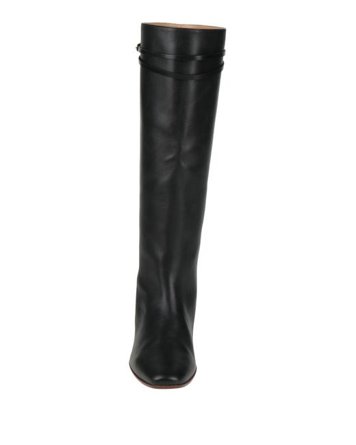Francesco Russo Black Boot Leather