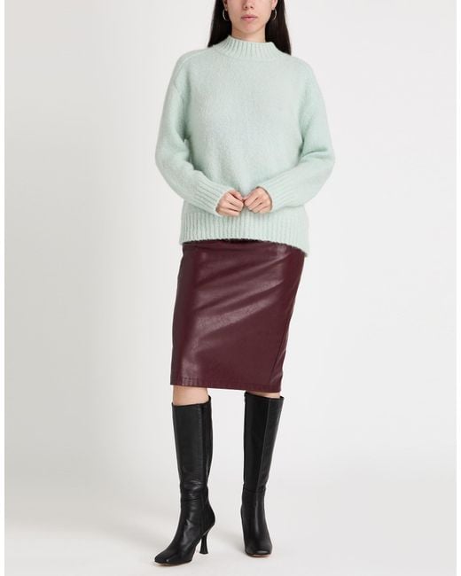 Nathalie Vleeschouwer Blue Turtleneck Mohair Wool, Merino Wool, Polyamide, Elastane