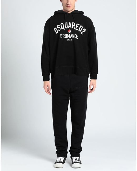 DSquared² Black Sweatshirt Cotton for men