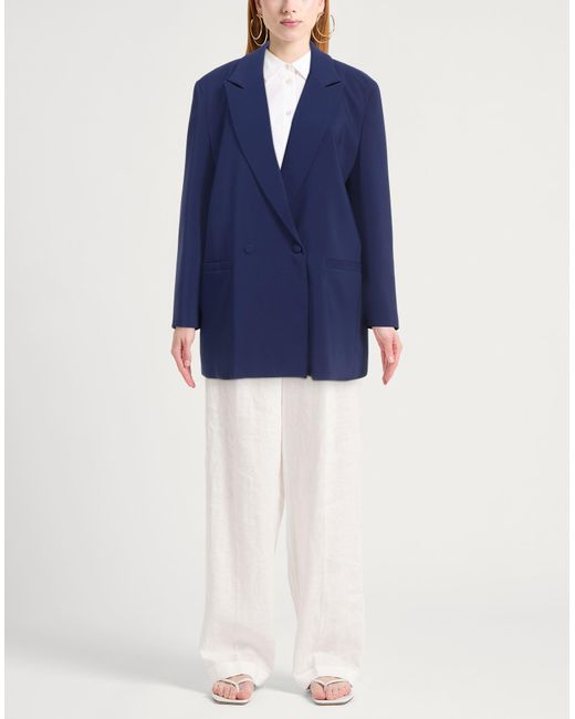 Cristinaeffe Blue Blazer Polyester, Elastane