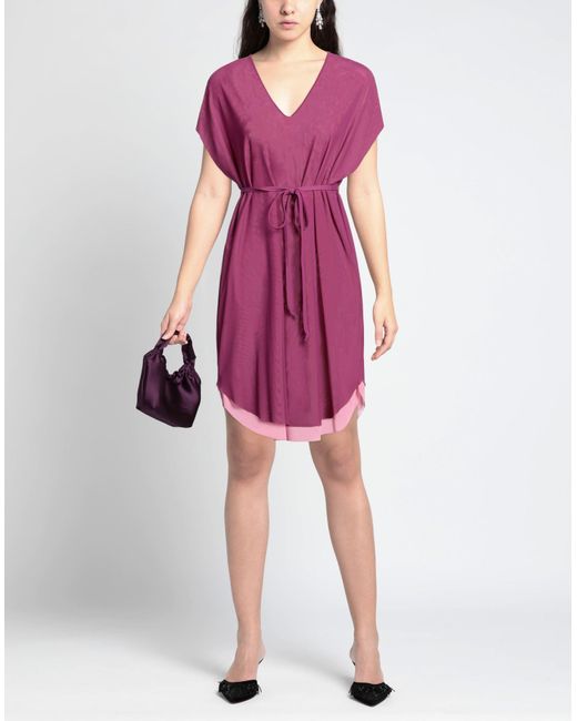 Fisico Purple Mini Dress
