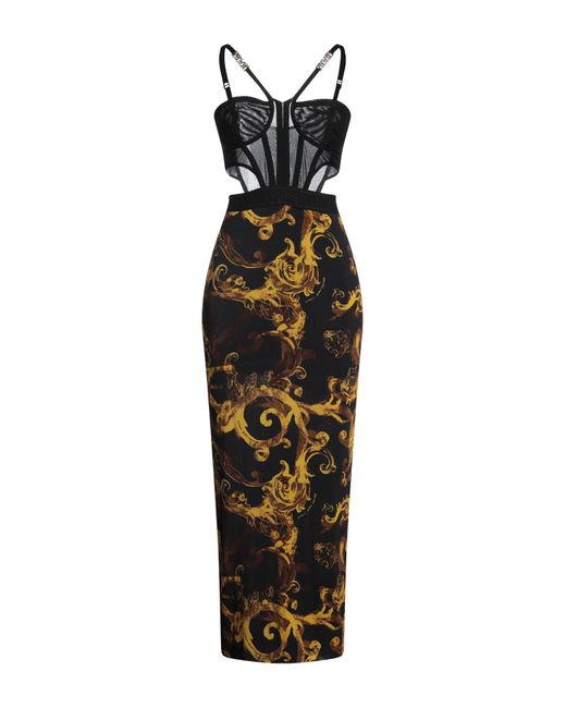 Versace Jeans Couture Black Maxi Dress