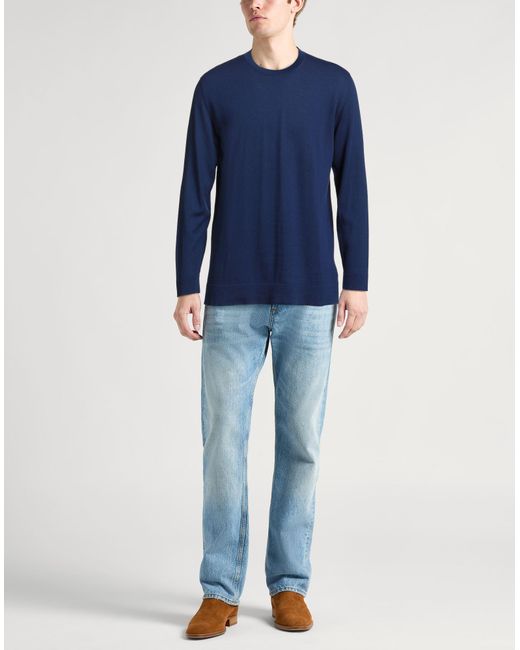 PT Torino Blue Sweater Cotton, Silk for men