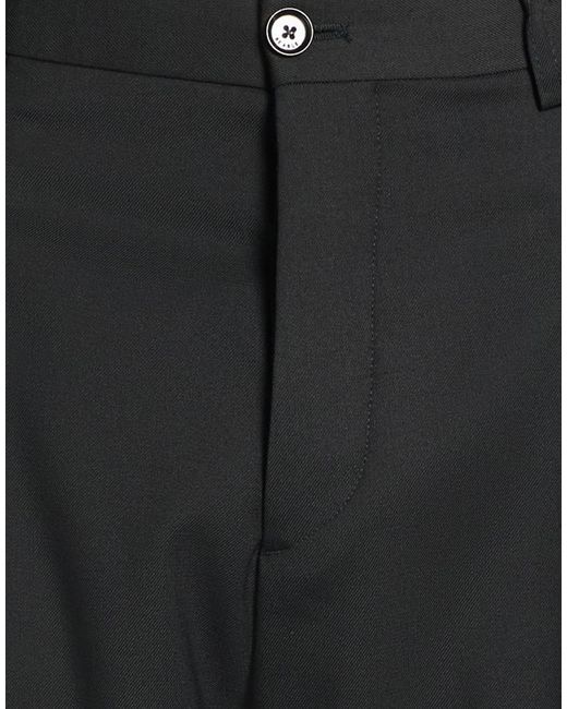 BE ABLE Black Pants Virgin Wool, Polyester, Elastane for men