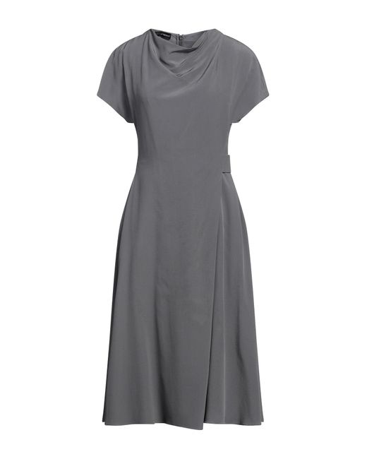 Emporio Armani Gray Midi Dress