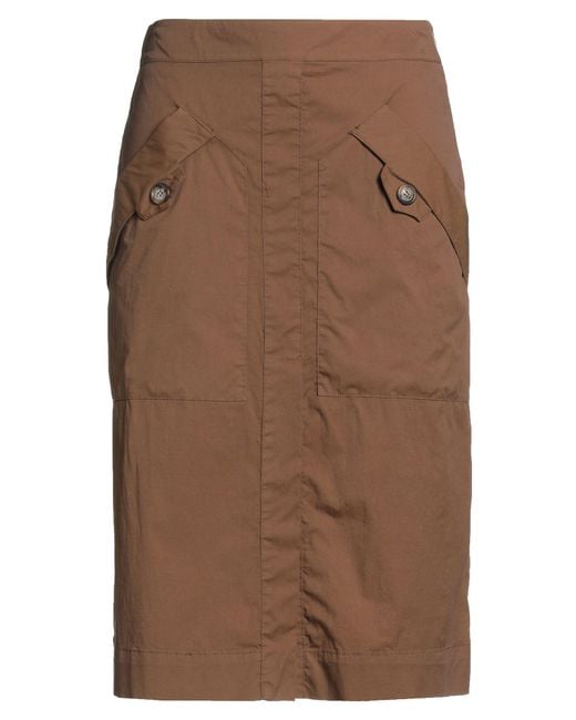 ALESSIA SANTI Brown Midi-Rock