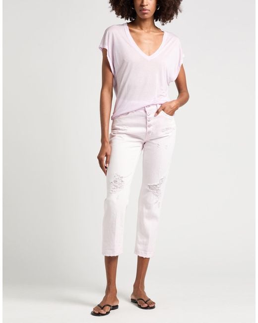 Dondup White Jeans Cotton