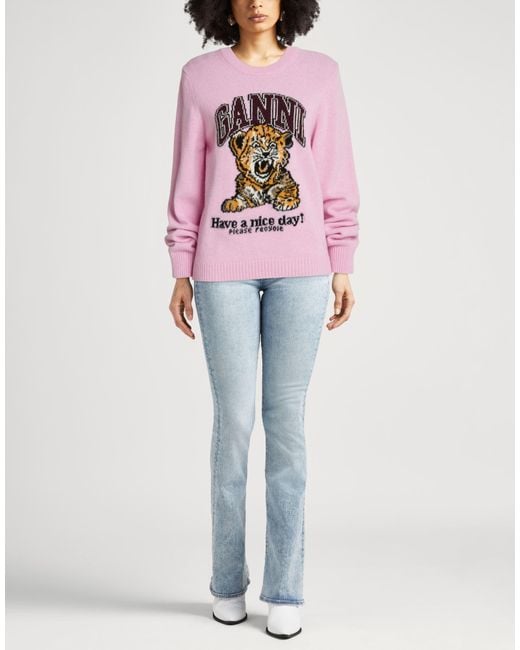 Pullover Ganni en coloris Pink