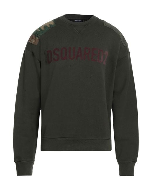 Felpa di DSquared² in Green da Uomo