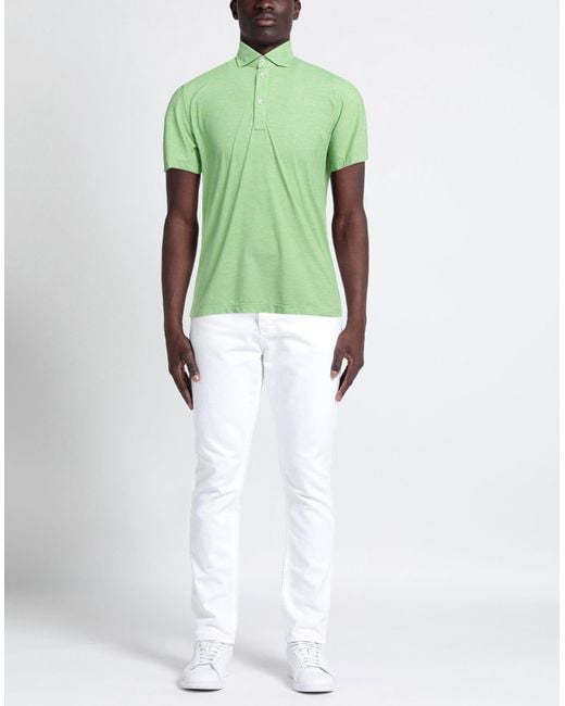 Ghirardelli Green Polo Shirt Nylon, Elastane for men