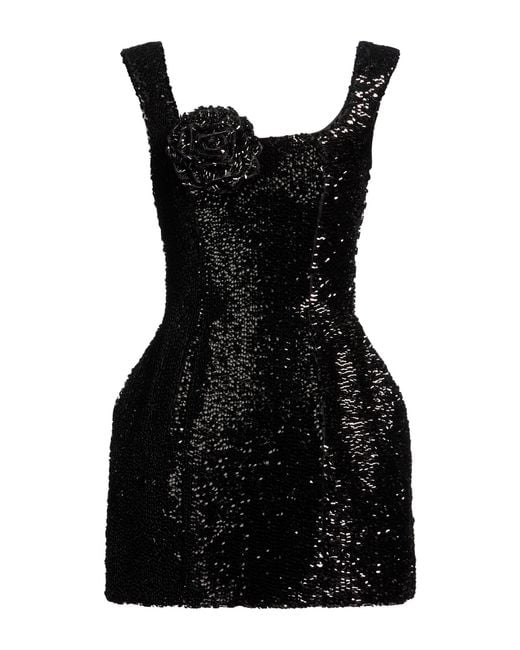 GIUSEPPE DI MORABITO Black Mini Dress Polyester, Elastane