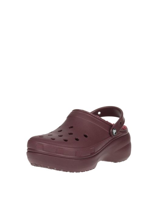 CROCSTM Purple Clogs (shoes) Classic Platform Lined Clog W