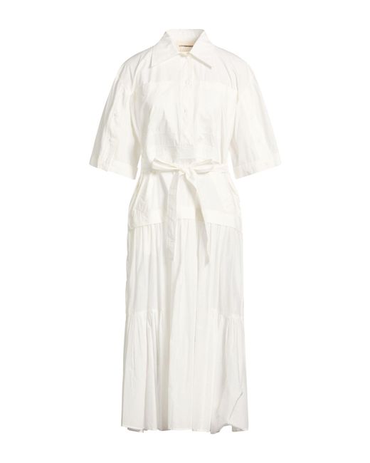 LOVEBIRDS White Midi Dresses